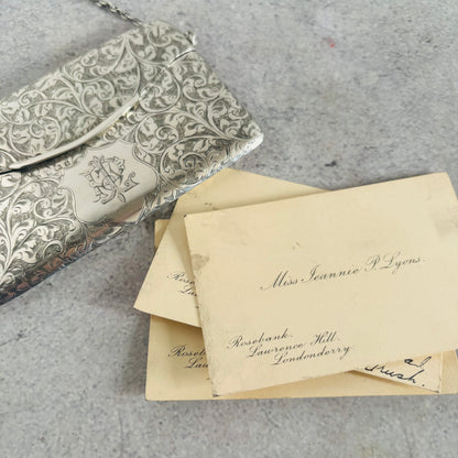 The Mixologist Leonard - Antique Silver Calling Card Case