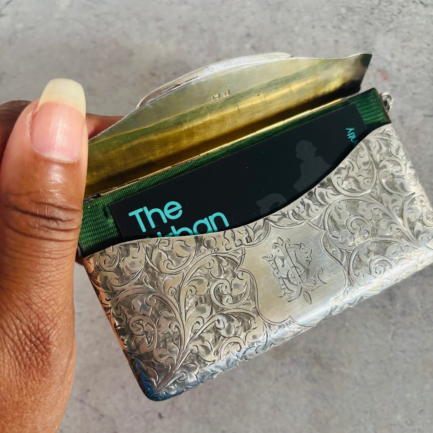 The Mixologist Leonard - Antique Silver Calling Card Case