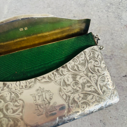 The Mixologist Leonard - Antique Silver Calling Card Case