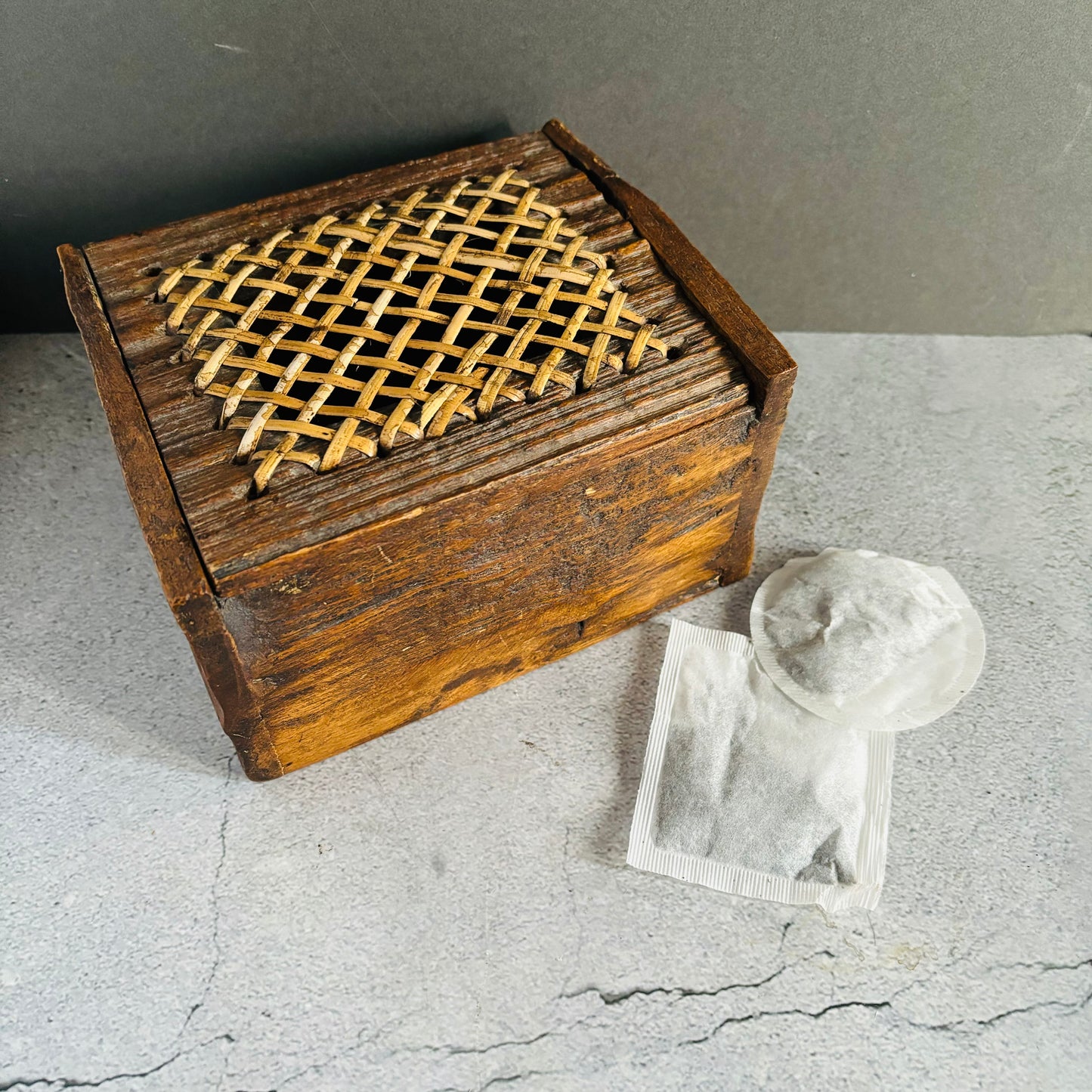 Antique Georgian Wooden Box Handmade Scratch Buil