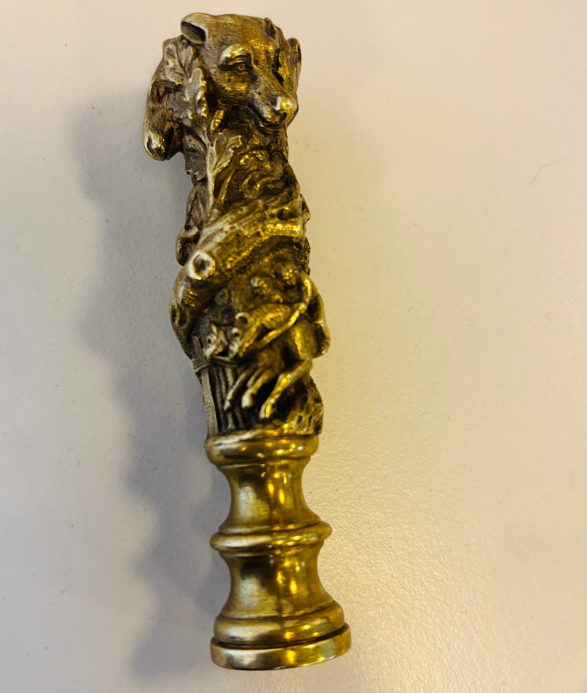 Antique Bronze Sculpture Wax Seal Stamp 