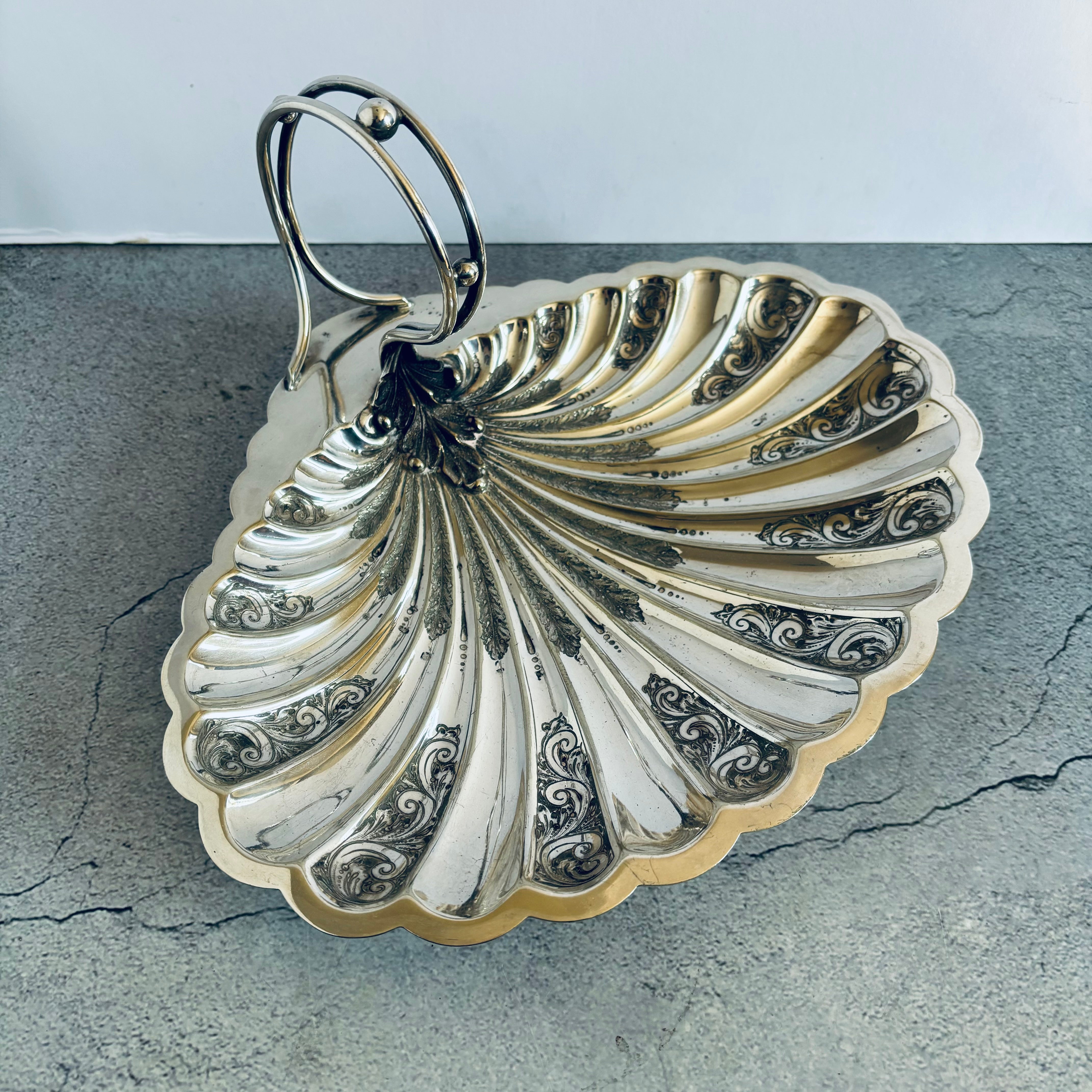 Silverplate Shell Rare Antique Silver Plate Shell Shape Serving Dish by Robert’s & Belk ...