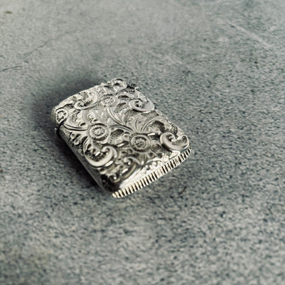 Antique Silver Vesta Case Birmingham 1886 | The Urban Vintage Affair