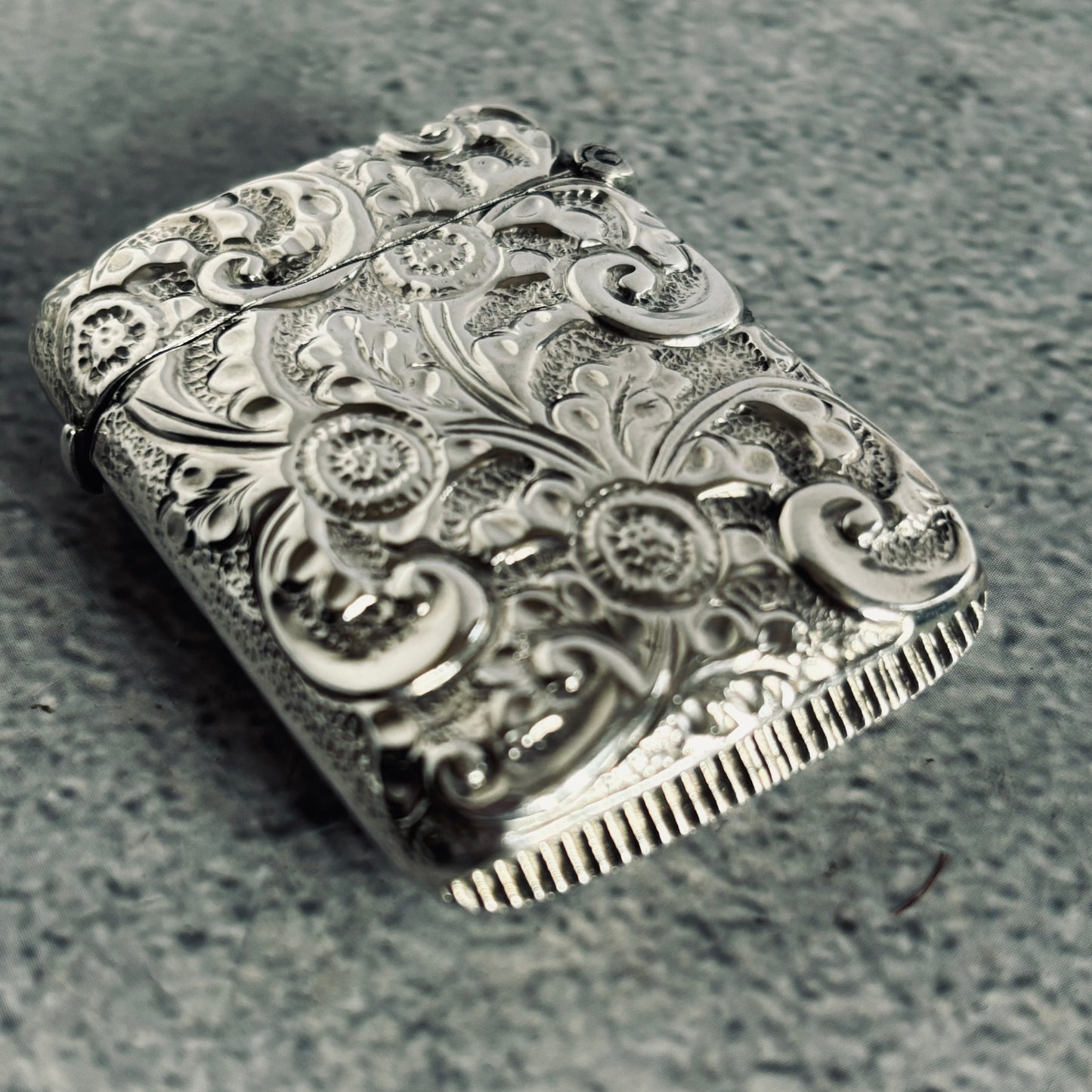 Antique Silver Vesta Case Birmingham 1886 | The Urban Vintage Affair