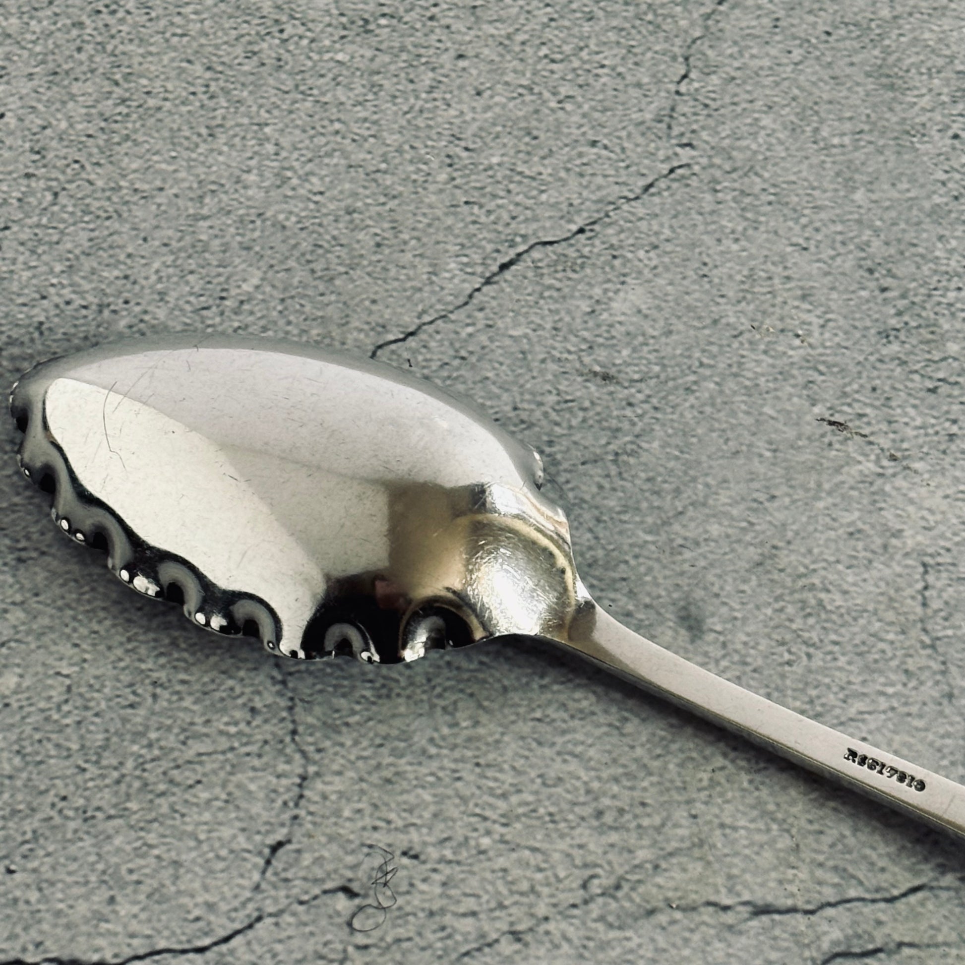 Antique Silver Plate Serving Spoon by Maxfield & Sons |The Urban Vintage Affair