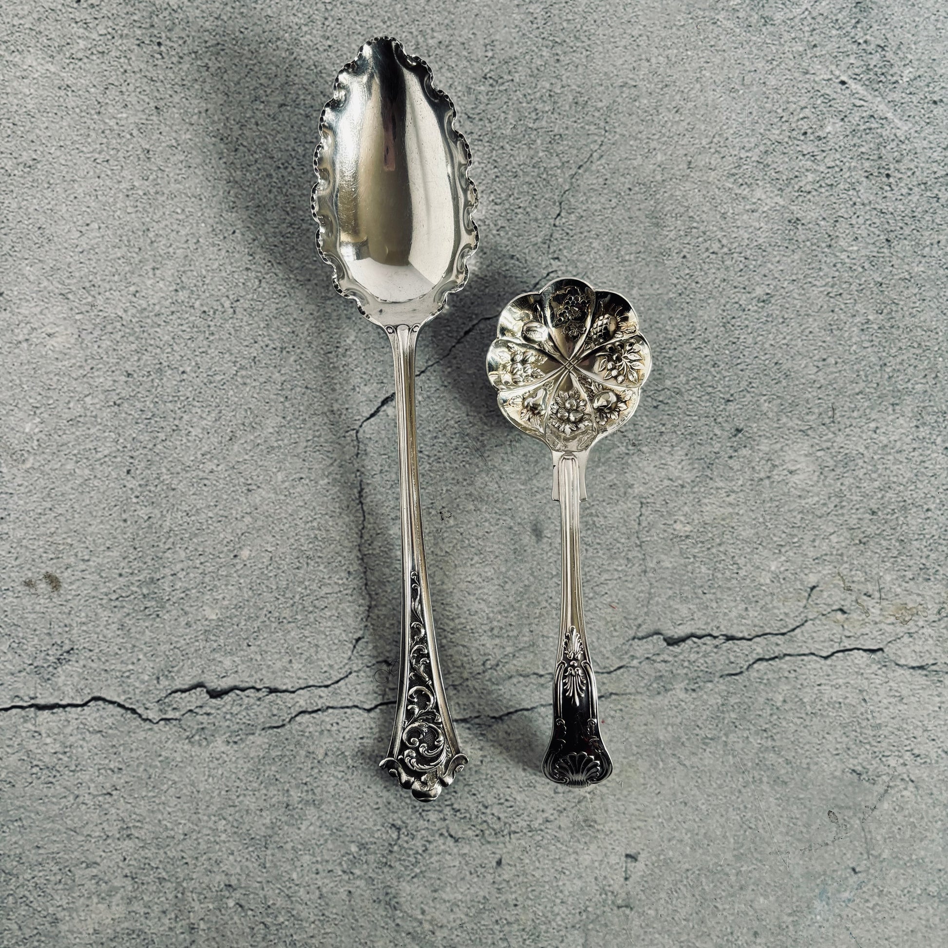 Antique Silver Plate Serving Spoon by Maxfield & Sons |The Urban Vintage Affair