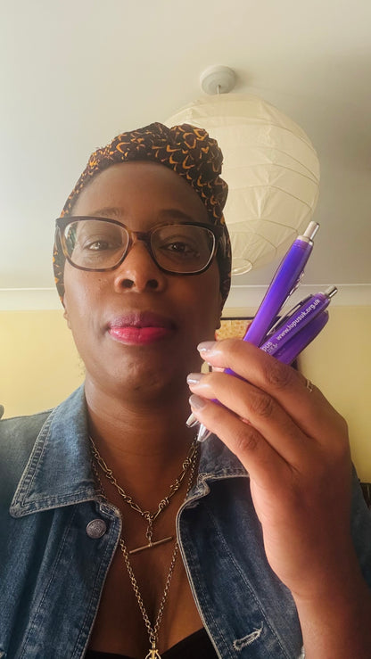 Lupus UK Purple Curvy Pen