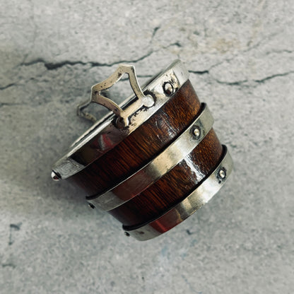 Master Sal - Miniature Wooden and Silver Barrel Tub