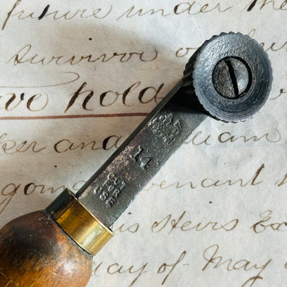 Antique Manual Embossing Tool | Leather Bookbinding Gold Leafing Tools