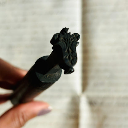 Antique Manual Embossing Tool | Leather Bookbinding Gold Leafing Tools