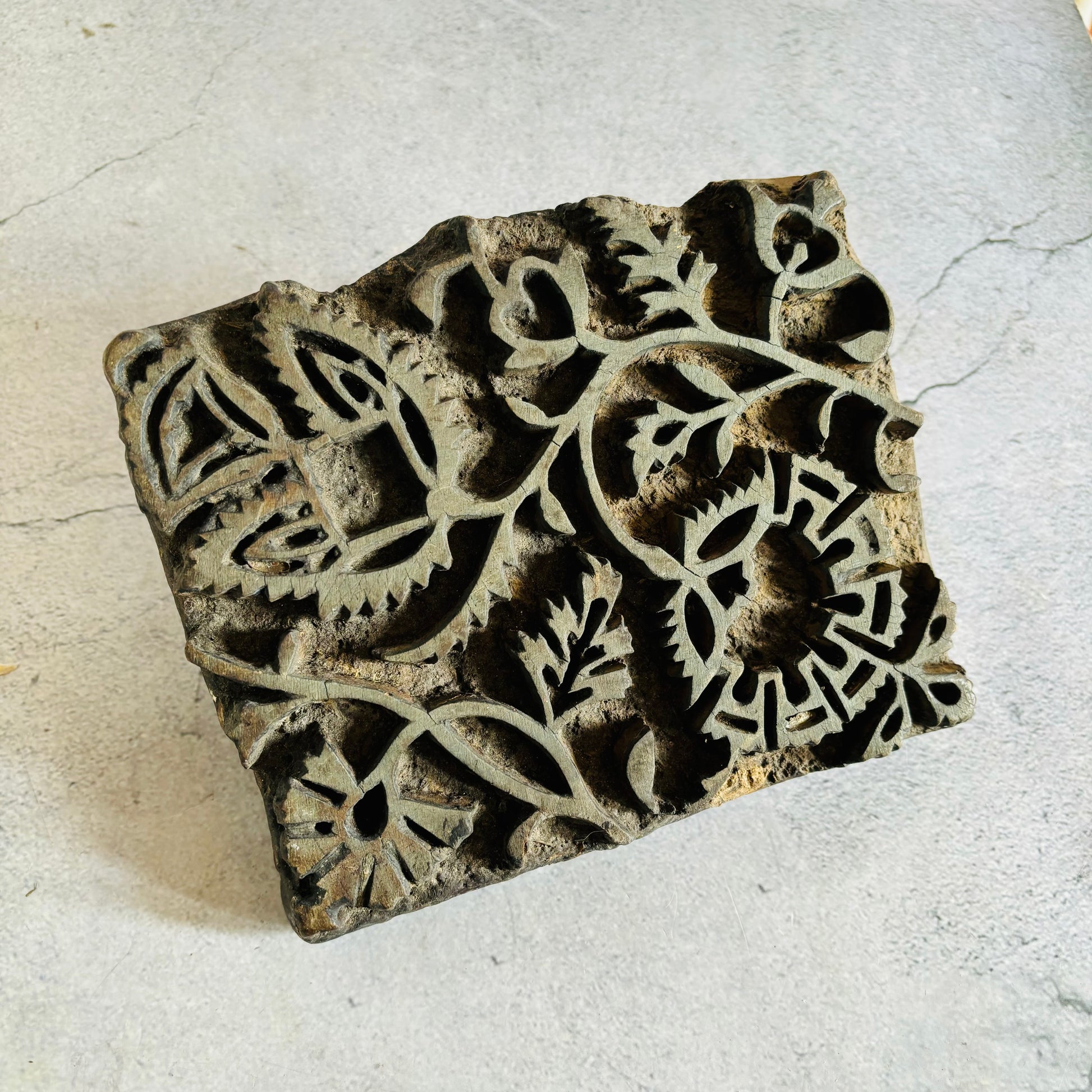 Vintage Wooden Printing Block | Decorative Styling 