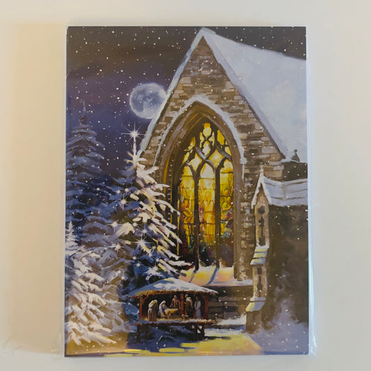 Lupus UK Christmas Cards Pack of 10 - Christmas Church