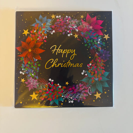 Lupus UK Christmas Cards Pack of 10 - Happy Christmas Wreath