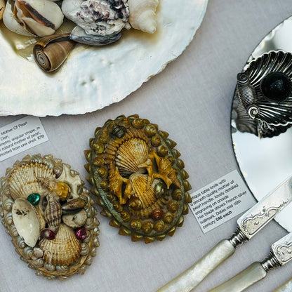 Antique Shell Encrusted Decorated Art | The Urban Vintage Affair