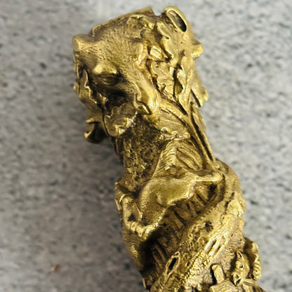 Antique Bronze Sculpture Wax Seal Stamp 