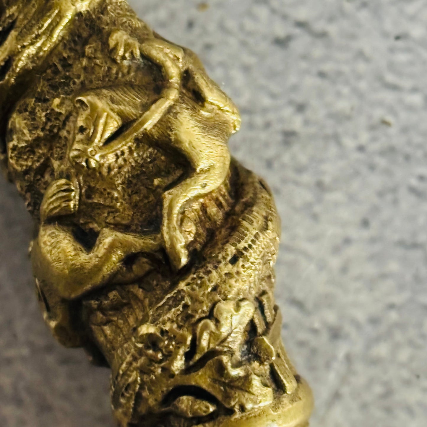 Antique Bronze Sculpture Wax Seal Stamp 