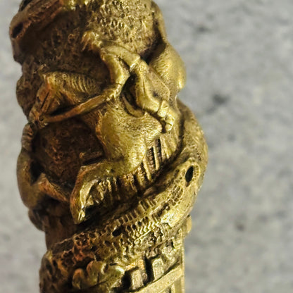 Antique Bronze Sculpture Wax Seal Stamp 