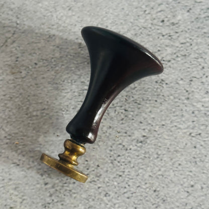 Georgian Treen Lignum Vitae Wax Seal Monogrammed Letter G