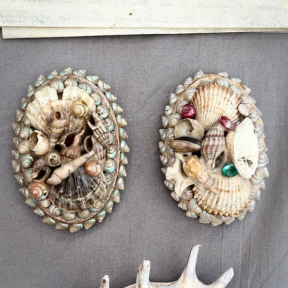 Antique Shell Encrusted Decorated Art | The Urban Vintage Affair