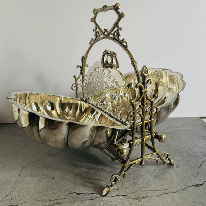 Antique Biscuit Warmer | Folding Biscuit Box Fenton Bros