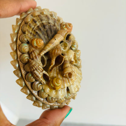 Antique Shell Encrusted Decorated Art | The Urban Vintage Affair