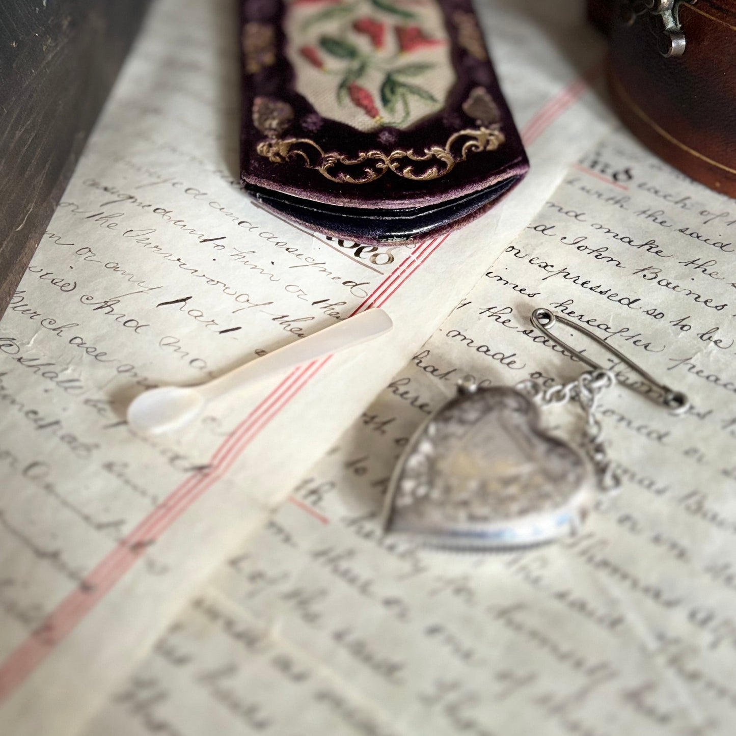 Victorian Silver Vesta In Heart Shape