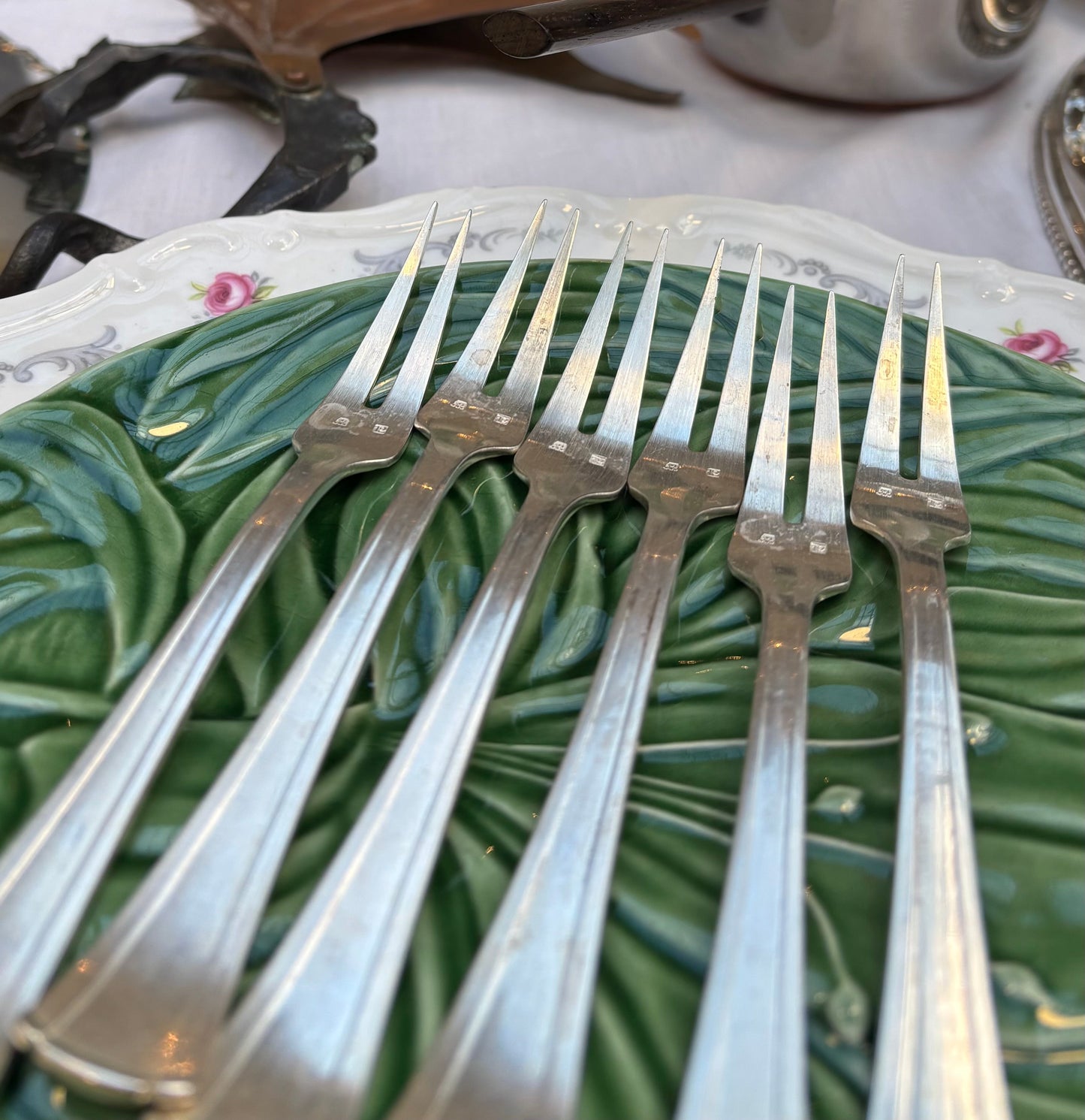 The Headhunter Billy - Antique Silver Fruit / Escargot Forks