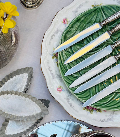 The Headhunter Avery - Art Deco Sterling silver handle fruit / cake knife