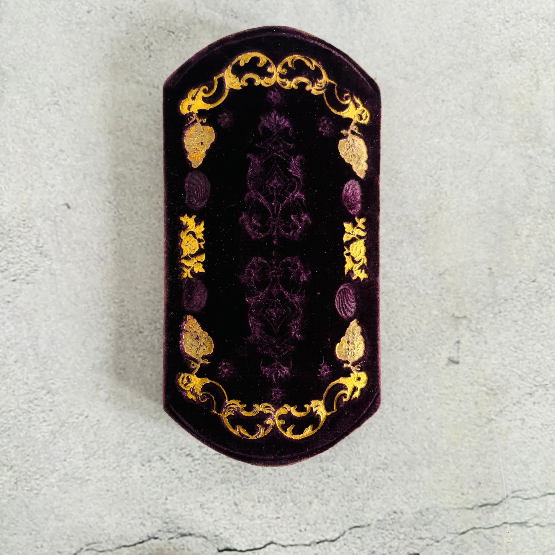 Antique French Embroidered Cigar & Spectacle Case | The Urban Vintage Affair