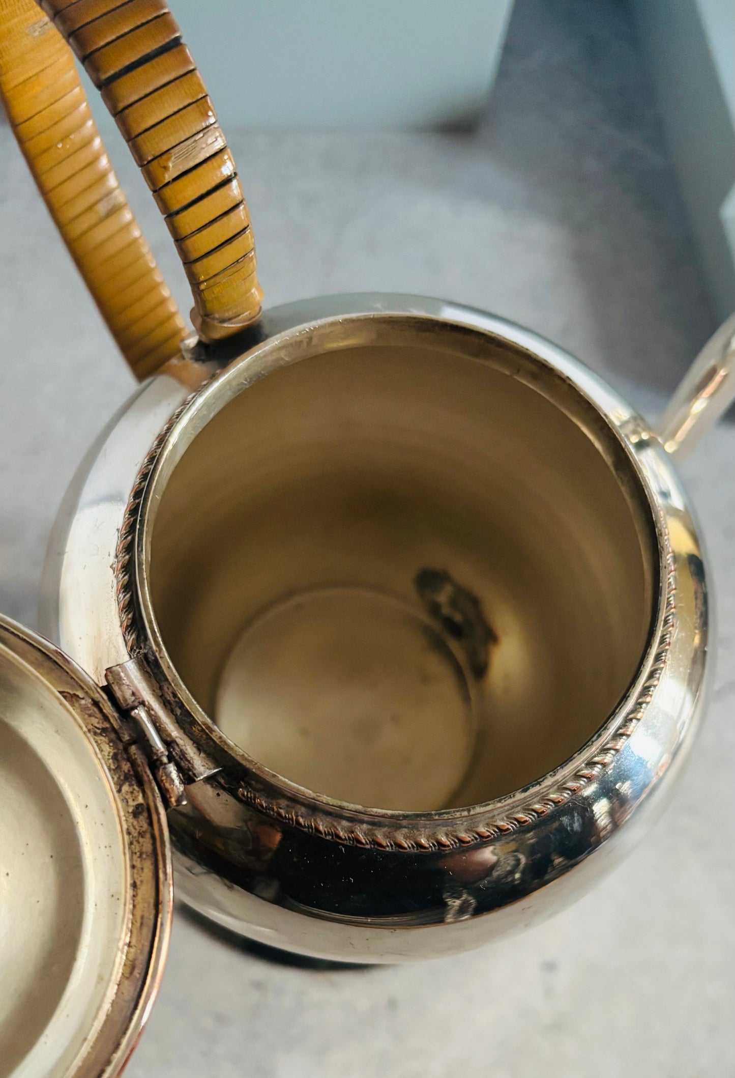 Rare Antique Sheffield Plate Argyle Gravy Jug | The Urban Vintage Affair