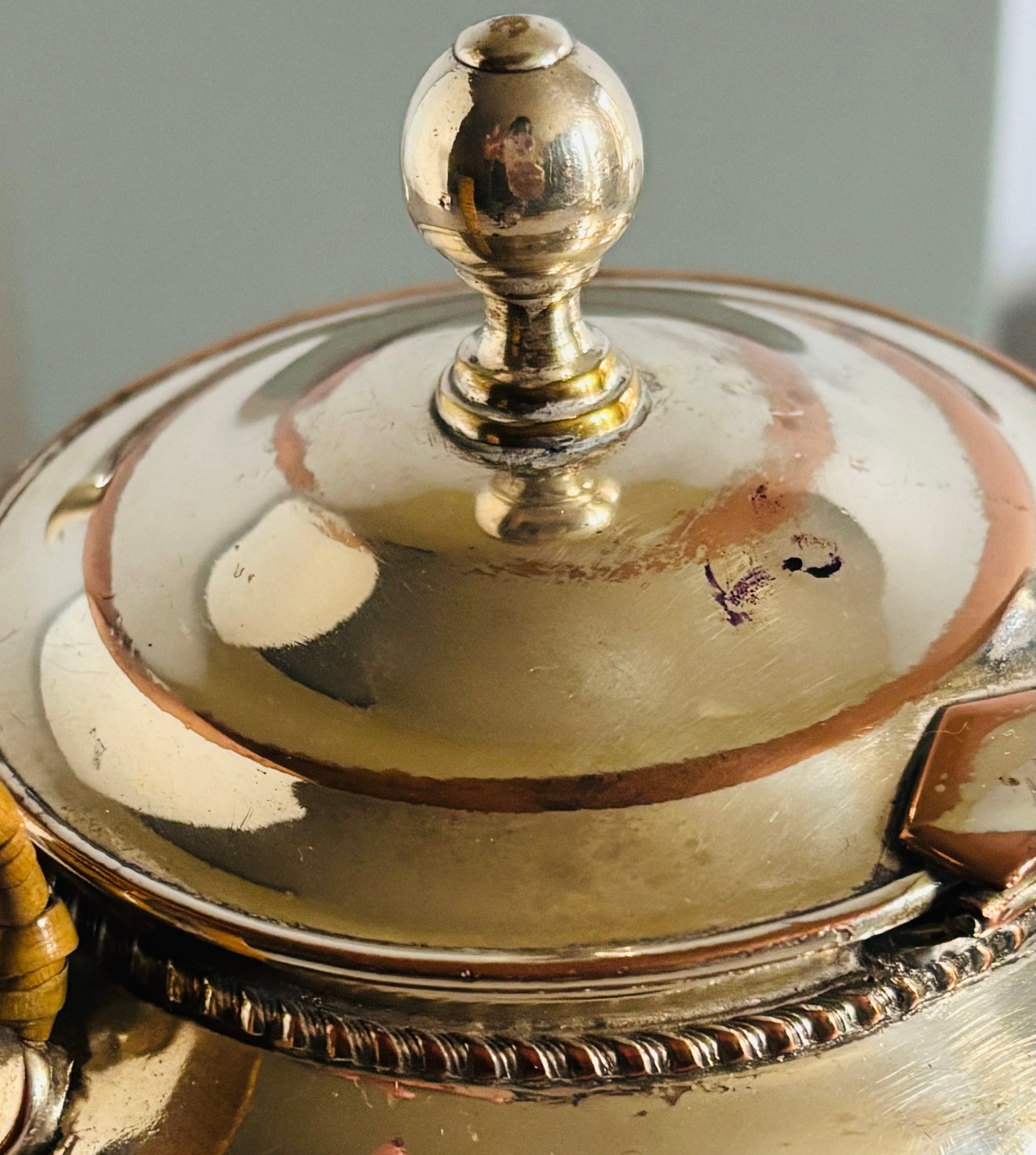 Rare Antique Sheffield Plate Argyle Gravy Jug | The Urban Vintage Affair