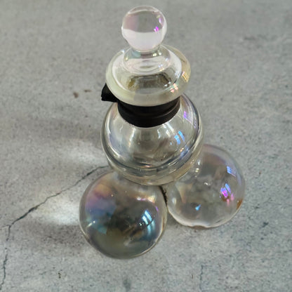 The Mixologist Freddy - Antique Iridescent Glass Soap Bubble Inkwell