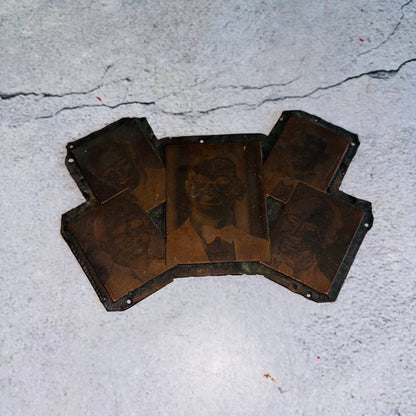 Vintage Copper Printing Plate Portraits of Men |The Urban Vintage Affair