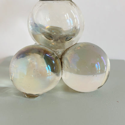 Victorian Bohemian Glass Soap Bubble Inkwell | The Urban Vintage Affair
