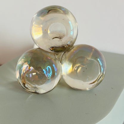Victorian Bohemian Glass Soap Bubble Inkwell | The Urban Vintage Affair