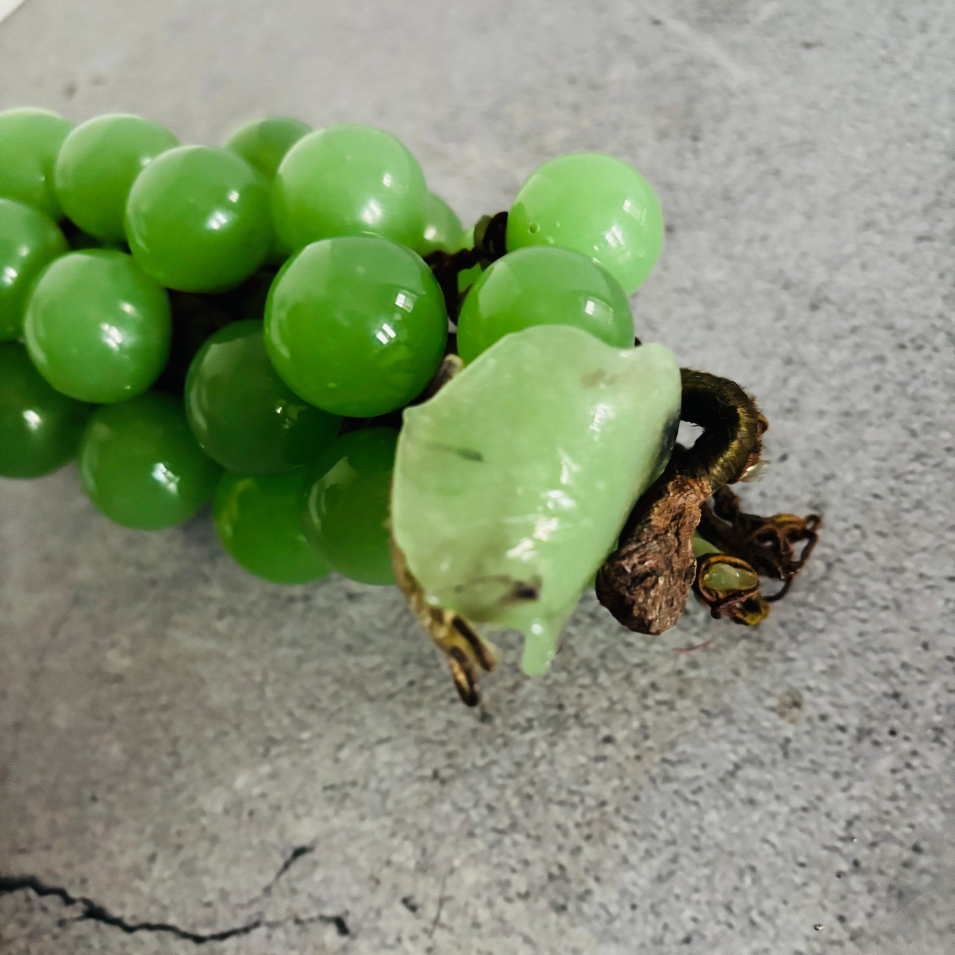 Antique Jade Decorative Grapes For Decor Styling