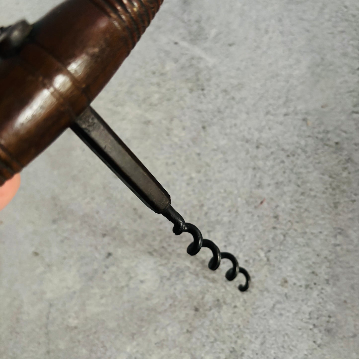 Victorian Treen Corkscrew | Antique Barware Accessory