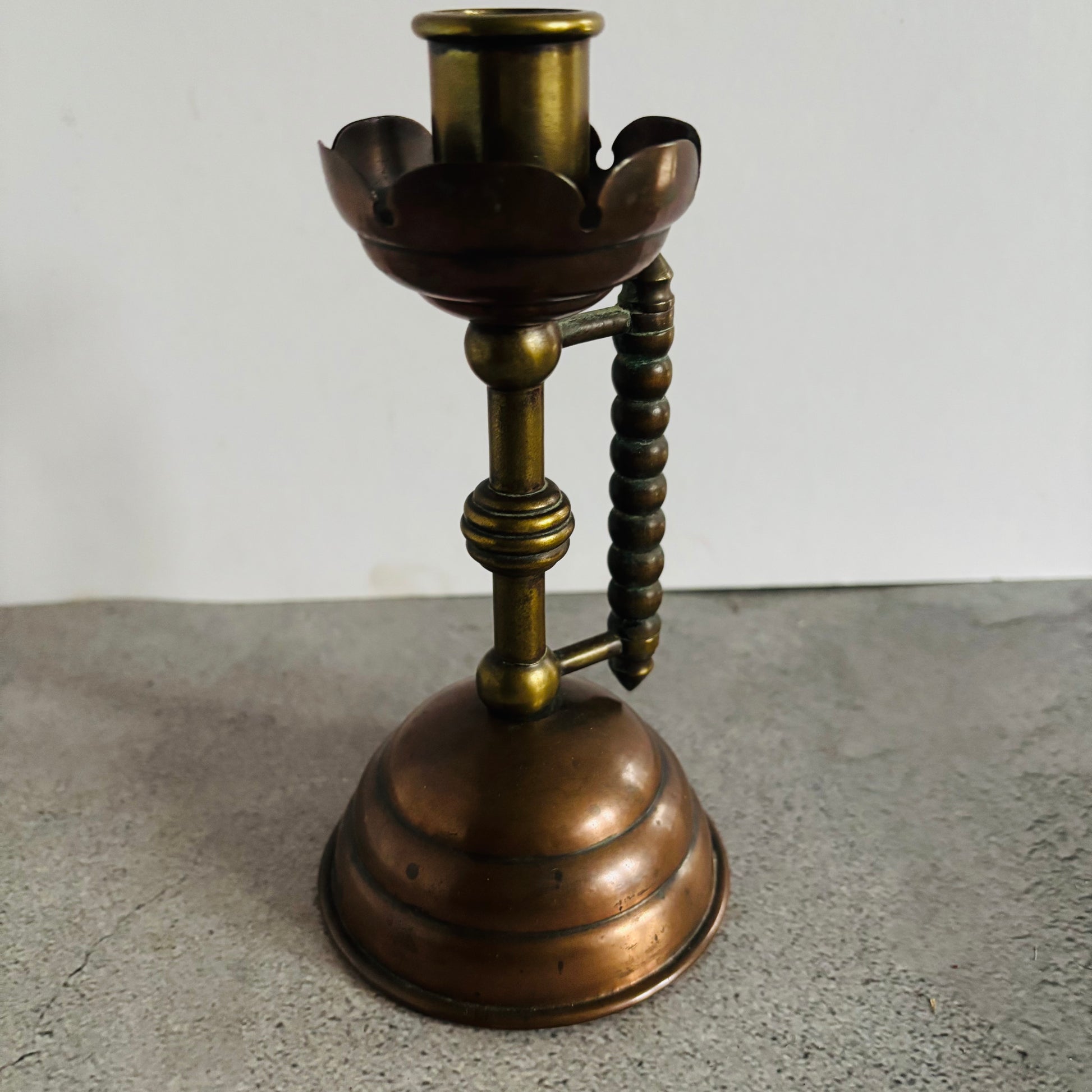 Arts & Crafts Christopher Dresser Copper and Brass Candlestick