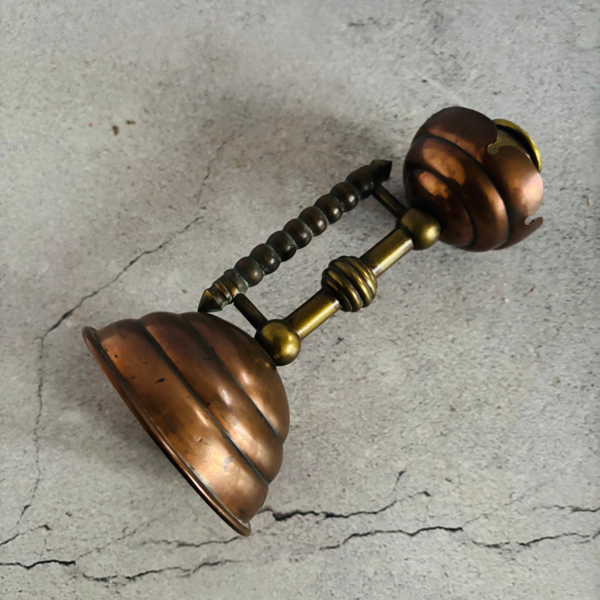 Arts & Crafts Christopher Dresser Copper and Brass Candlestick