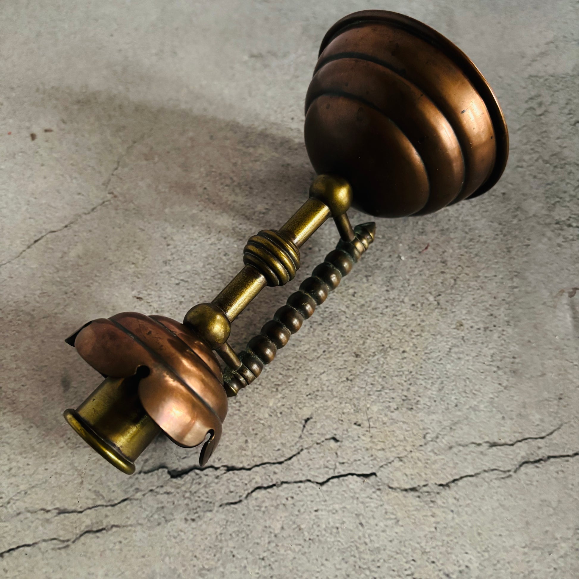 Arts & Crafts Christopher Dresser Copper and Brass Candlestick