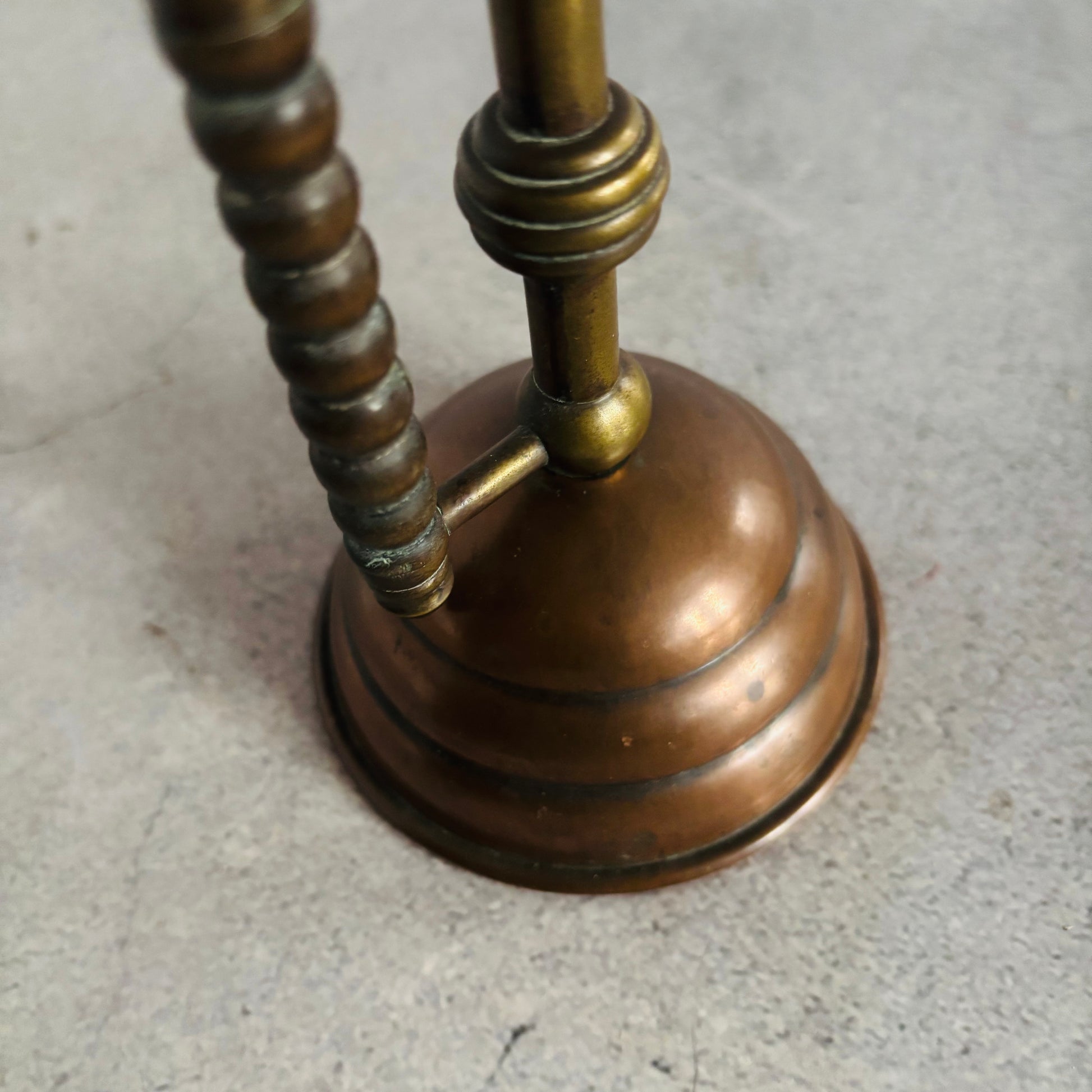 Arts & Crafts Christopher Dresser Copper and Brass Candlestick