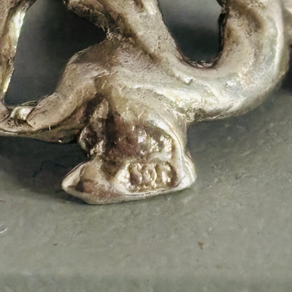 Antique Silver Miniature Dolls House Candelabra