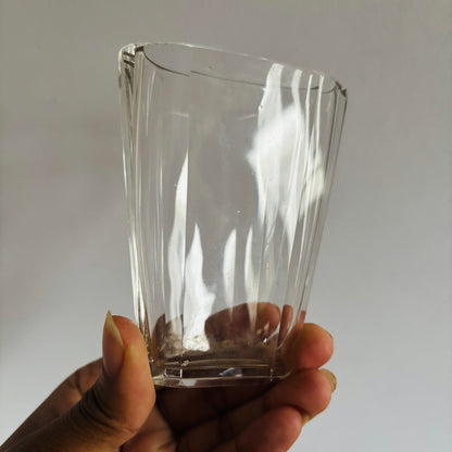 Antique Leather Travel Cup Holder and Glass Cup