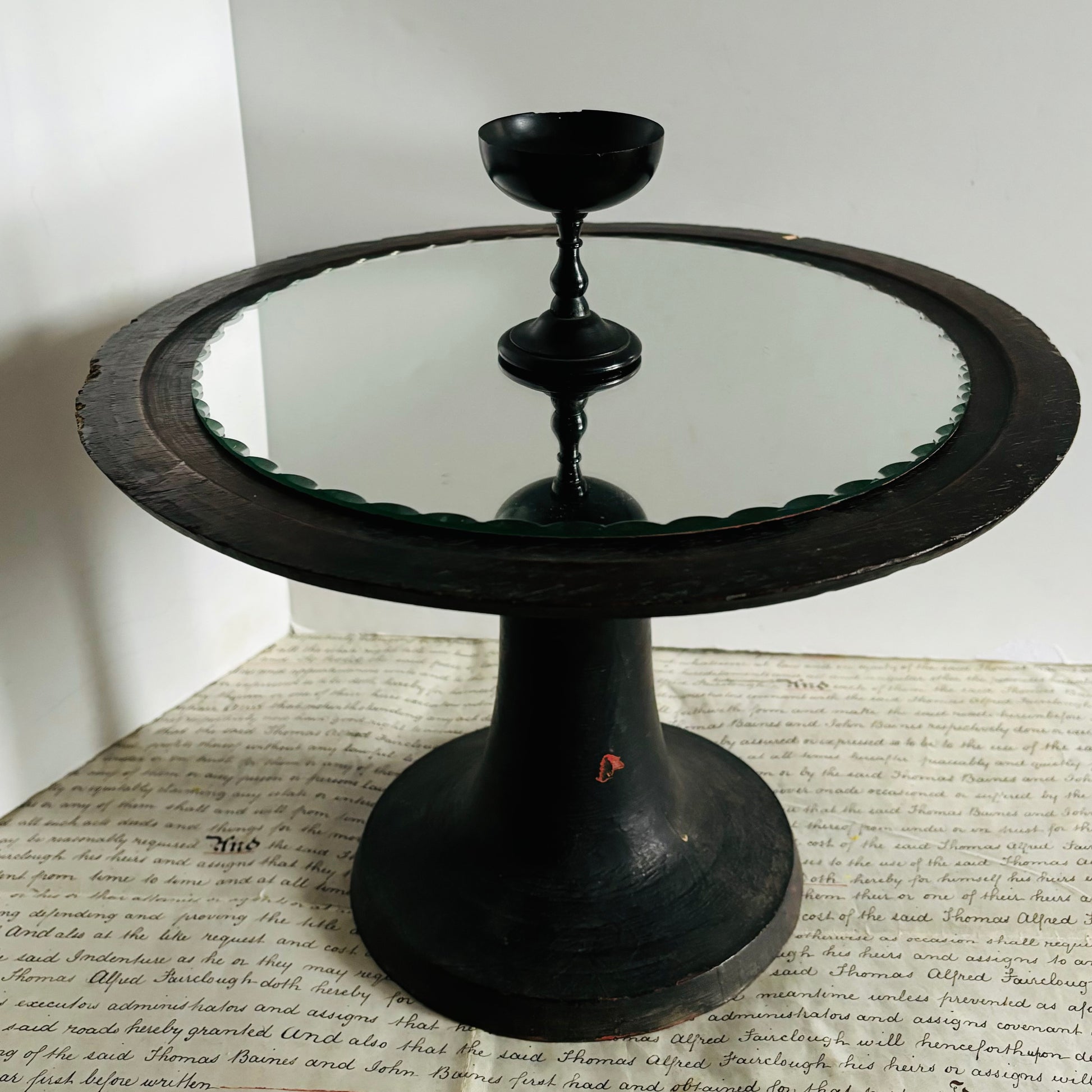 Antique Treen Tazza Plinth Display Stand From Indonesia  |The Urban Vintage Affair