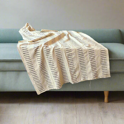 Bogolan African Mud Cloth Throw