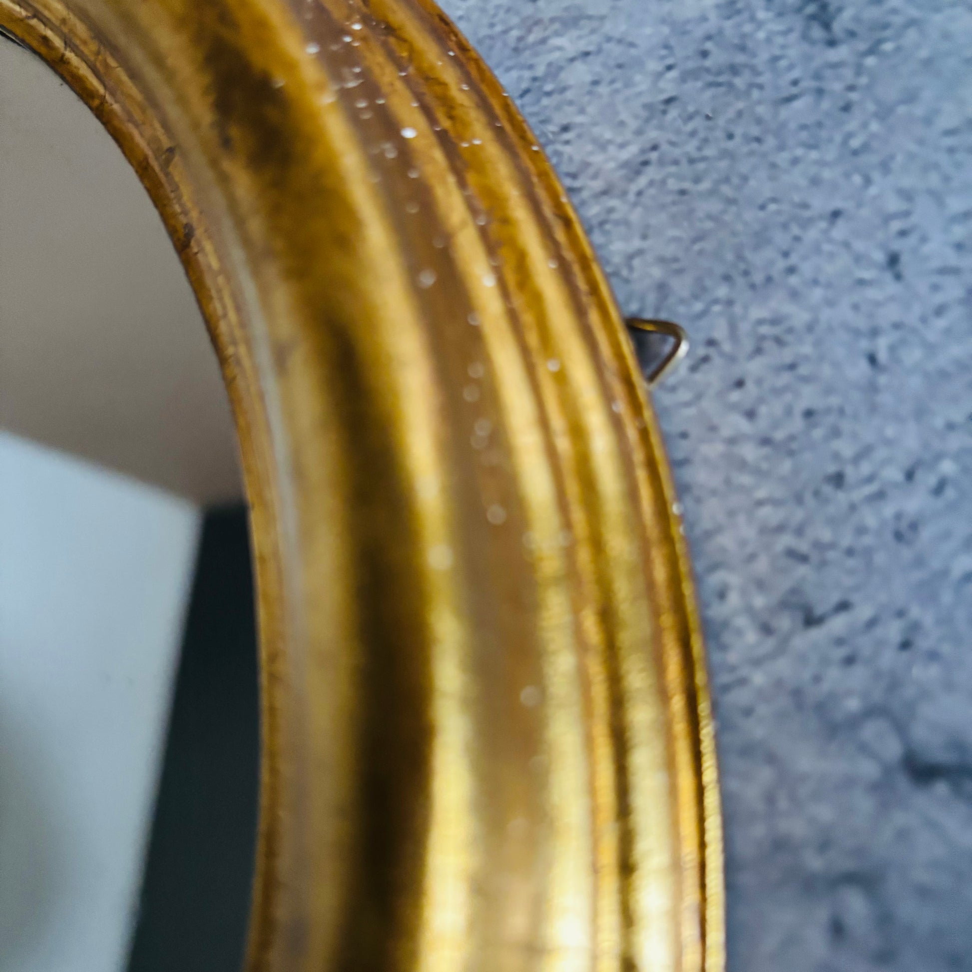 Vintage Italian Gilt Wooden Frame Round Mirror | The Urban Vintage Affair
