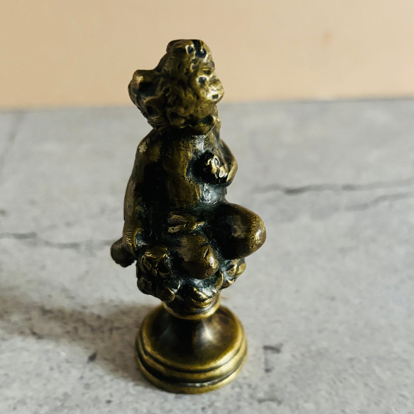 Antique Bronze Sculpture Wax Seal Stamp