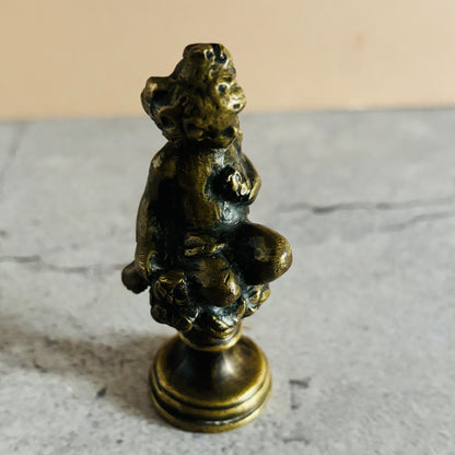 Antique Bronze Sculpture Wax Seal Stamp