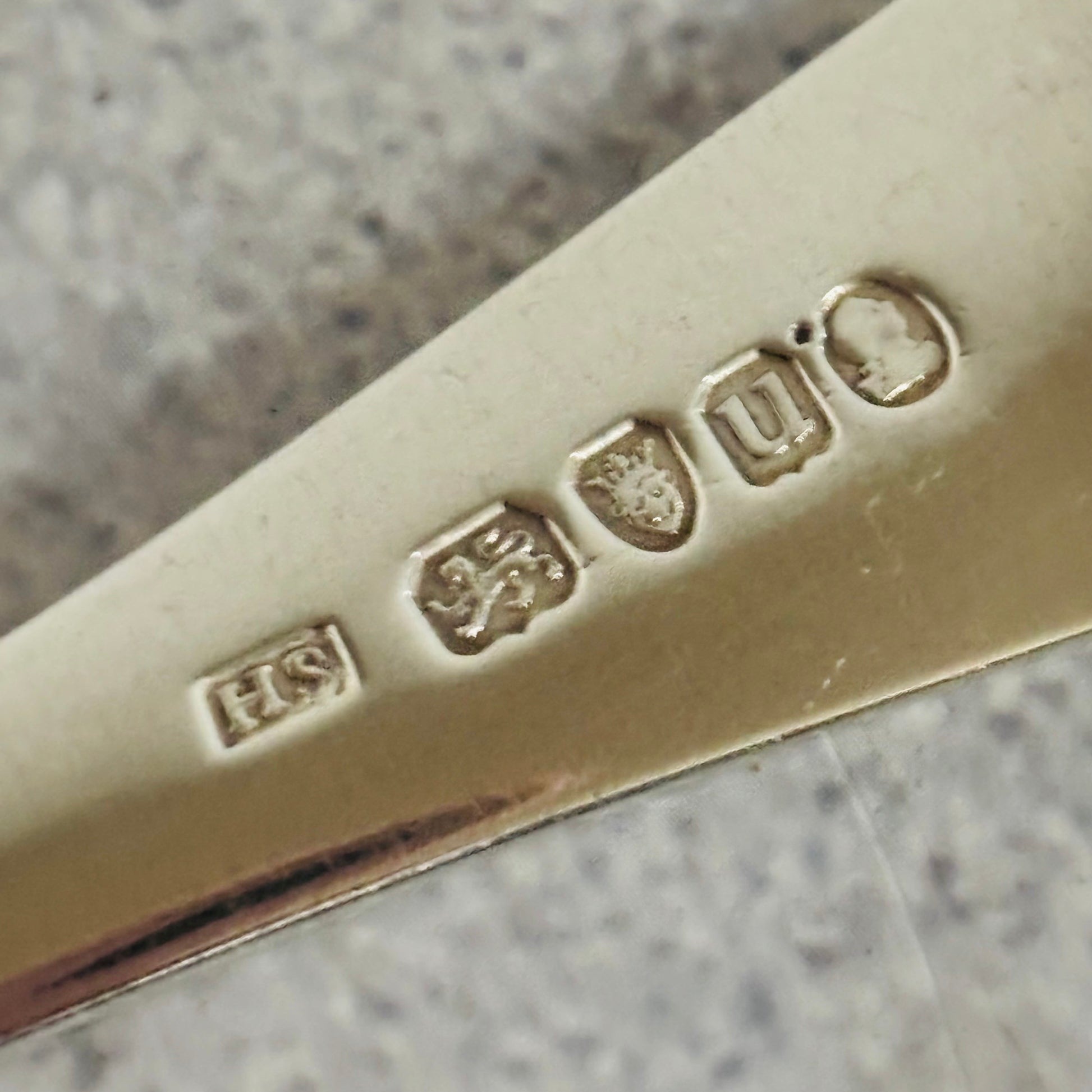 Georgian Silver Engraved Serving Spoon | Old Soup Spoon