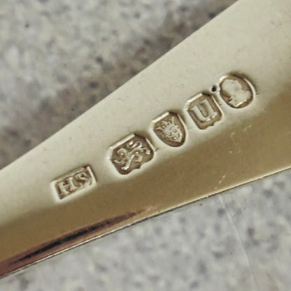 Georgian Silver Engraved Serving Spoon | Old Soup Spoon